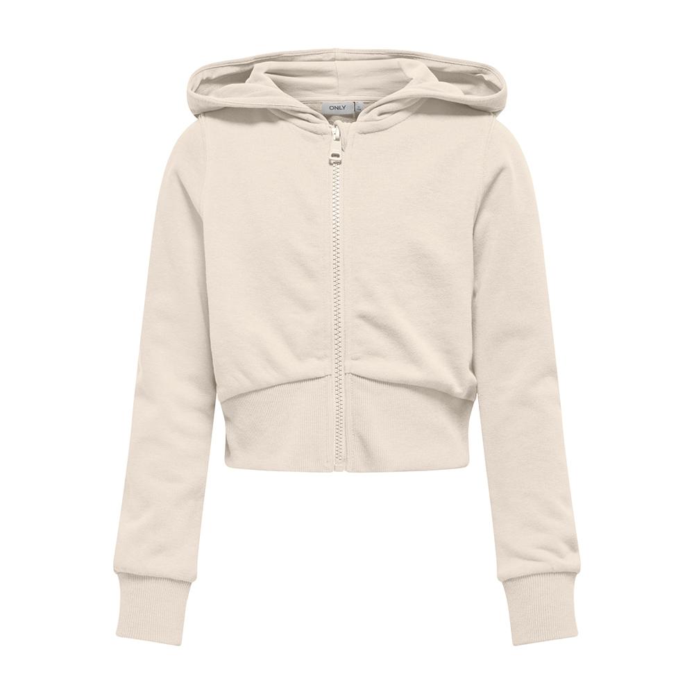 Sweat Zippe Beige Fille Kids ONLY Kogbella pas cher