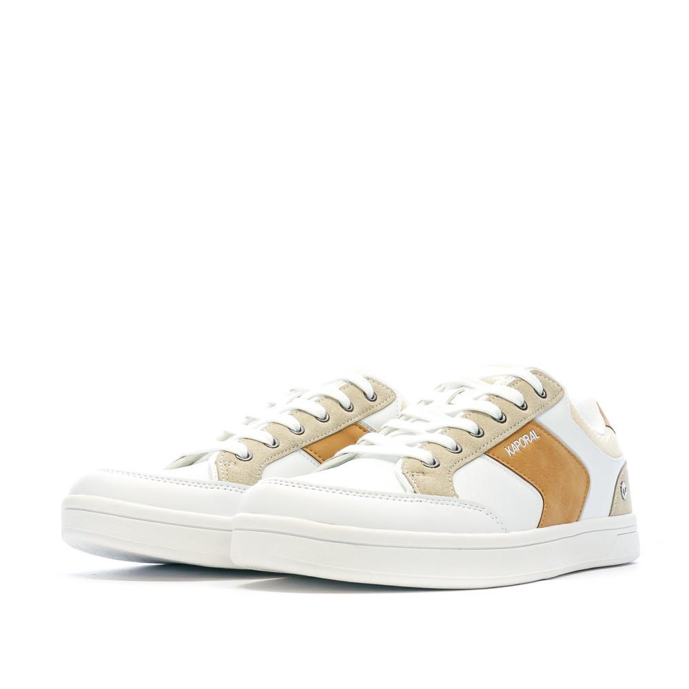 Baskets Blanche/Camel Homme Kaporal Draglow vue 6