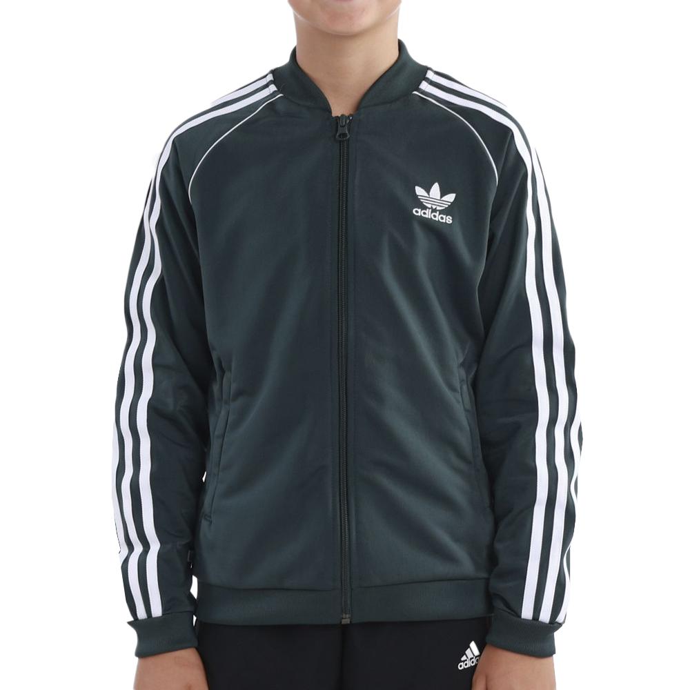 Veste de survetement Verte Garçon Adidas HK0302 pas cher