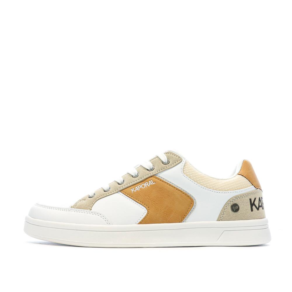 Baskets Blanche Camel Homme Kaporal Draglow