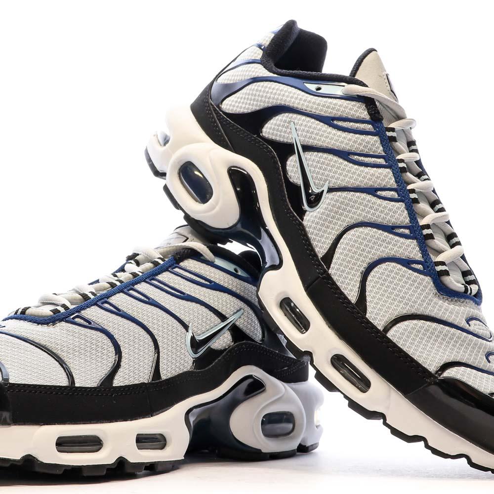 Baskets Grise/Noires Homme Nike Air Max Plus Platinum vue 7