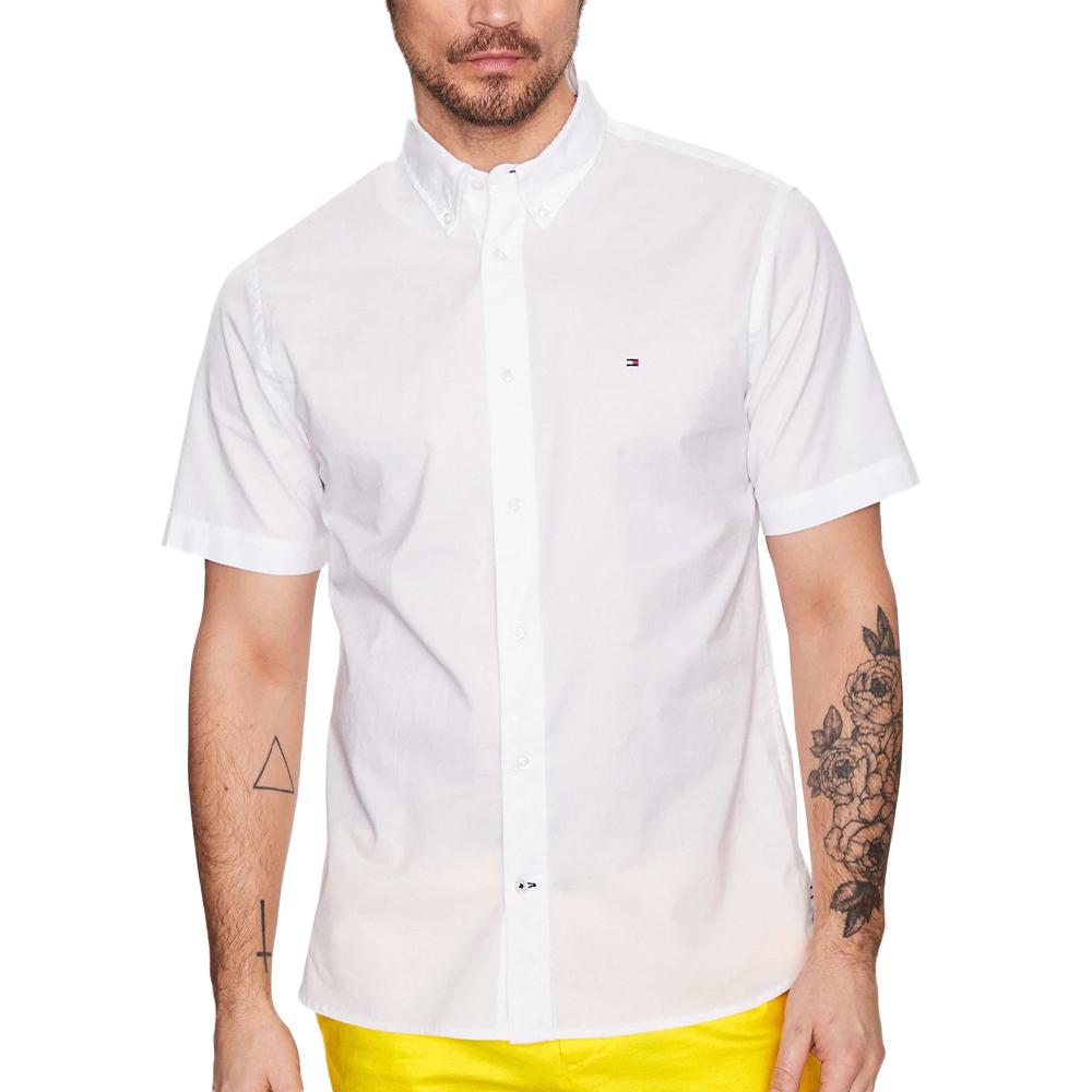 Chemise Blanche Homme Tommy Hilfiger Flex Poplin pas cher