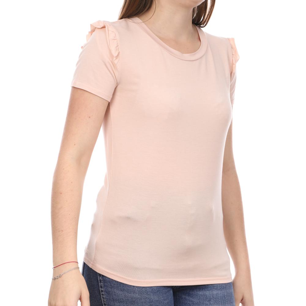 T-shirt Rose Femme Teddy Smith Tolan pas cher