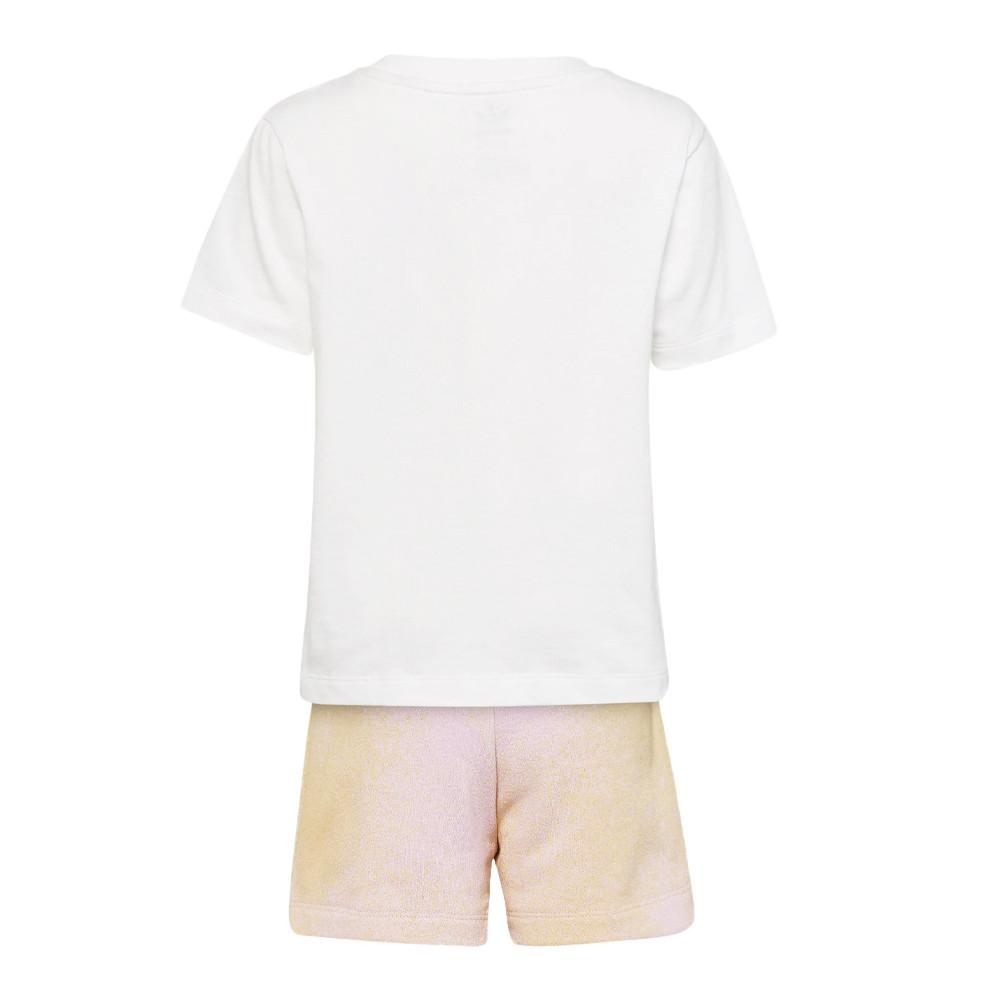 Ensemble Blanc Fille Adidas Graphique vue 2