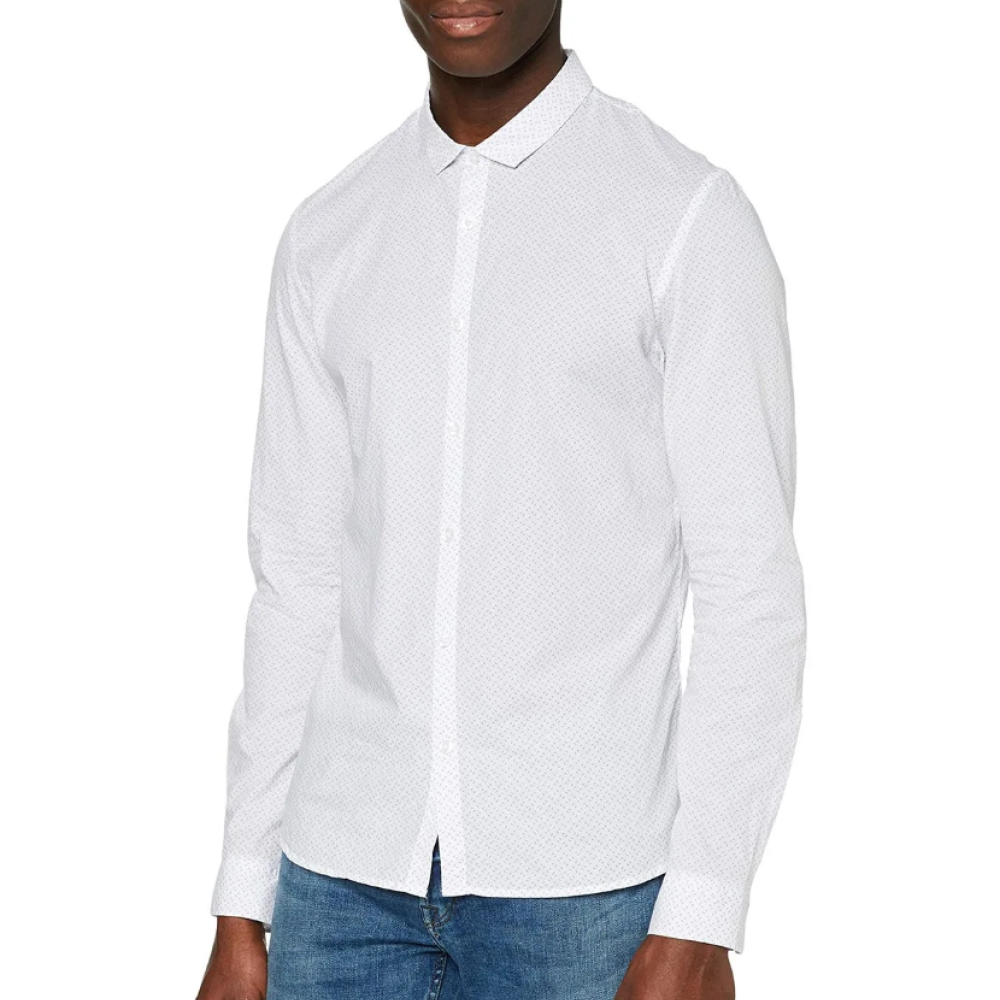 Chemise Blanche à motif Homme Teddy Smith Caster pas cher