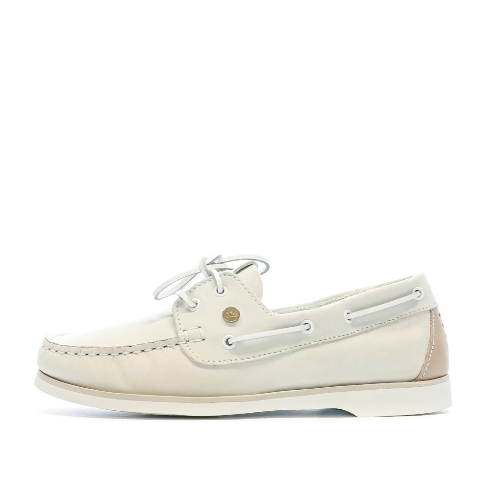 Chaussures bateaux Blanches Femme TBS PALMELA pas cher