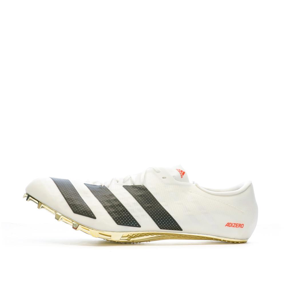 Chaussures d'Athlétisme Blanche/Noire/Orange Homme Adidas Adizero Prime pas cher