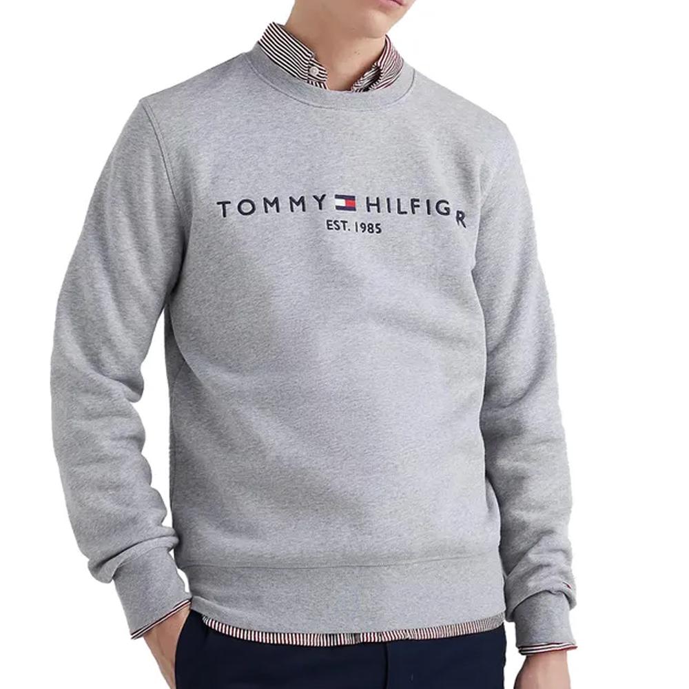 Sweat Gris Homme Tommy Hilfiger Blend Logo pas cher