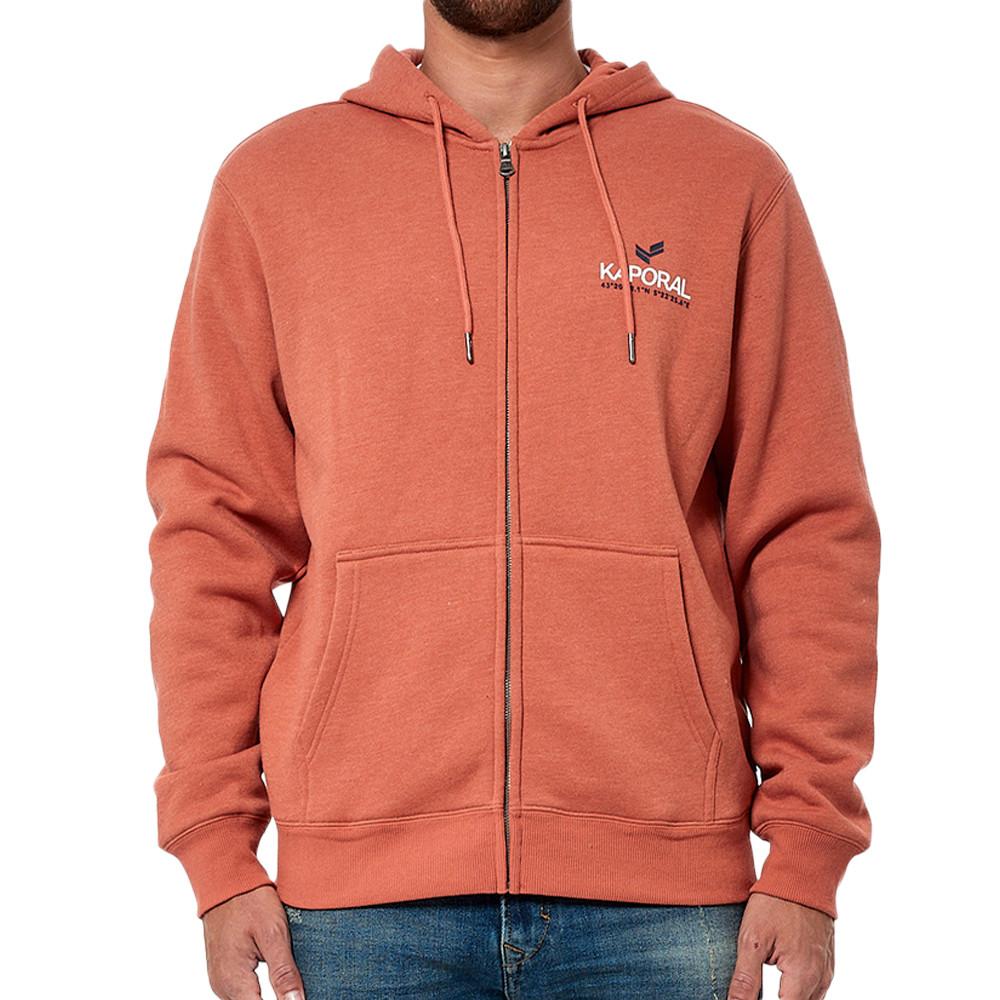 Sweat Zippé Orange Homme Kaporal Byla pas cher