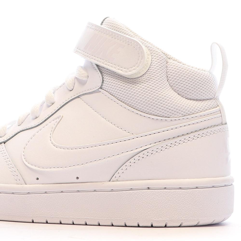 Baskets Blanche Enfant Nike Court Borough Mid 2 vue 7