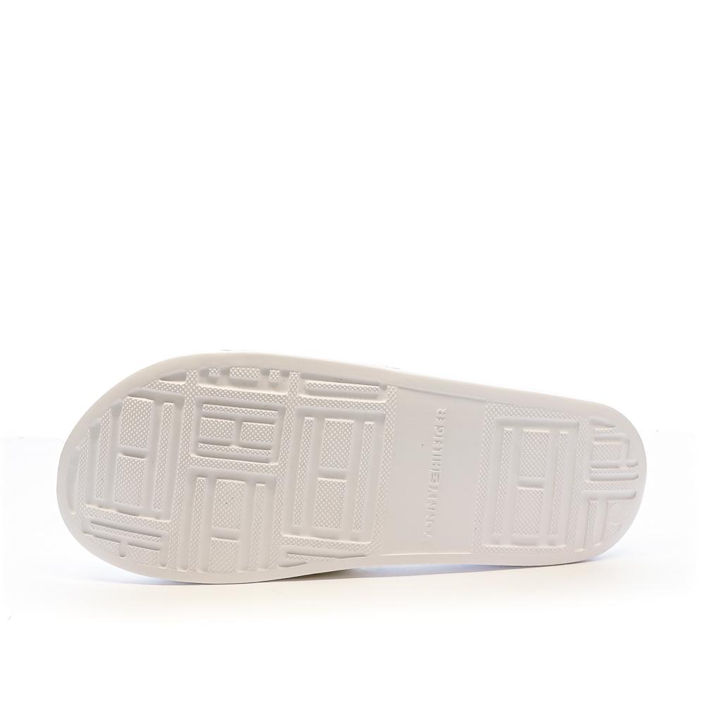 Claquettes Blanc/Doré Femme Tommy Hilfiger Metallic Pool Slide vue 2