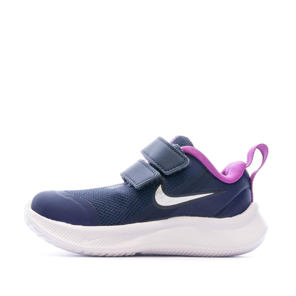 Baskets Marine Bebe Fille Nike Star Runner 3 Tdv