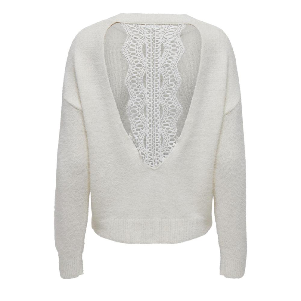 Pull Blanc Femme Only Piumo vue 2