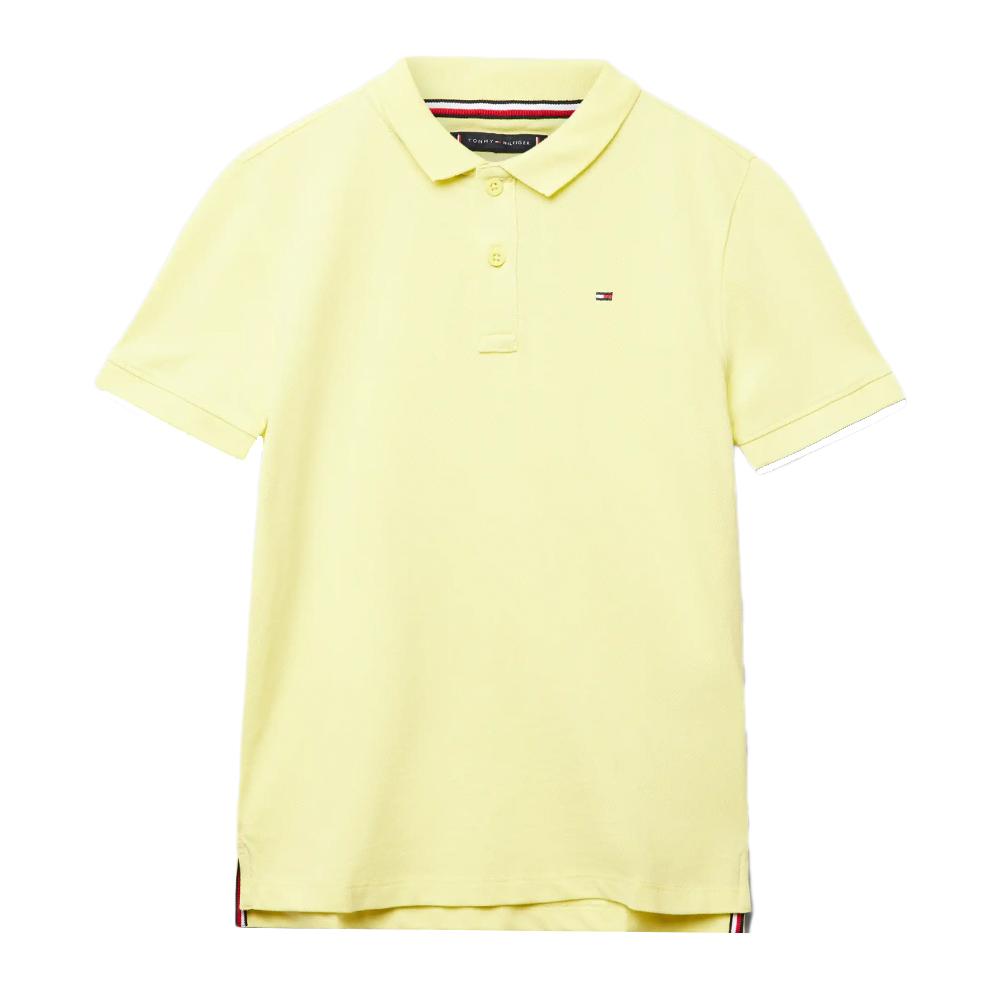 Polo Jaune Garçon Tommy Hilfiger KB0KB09103 pas cher