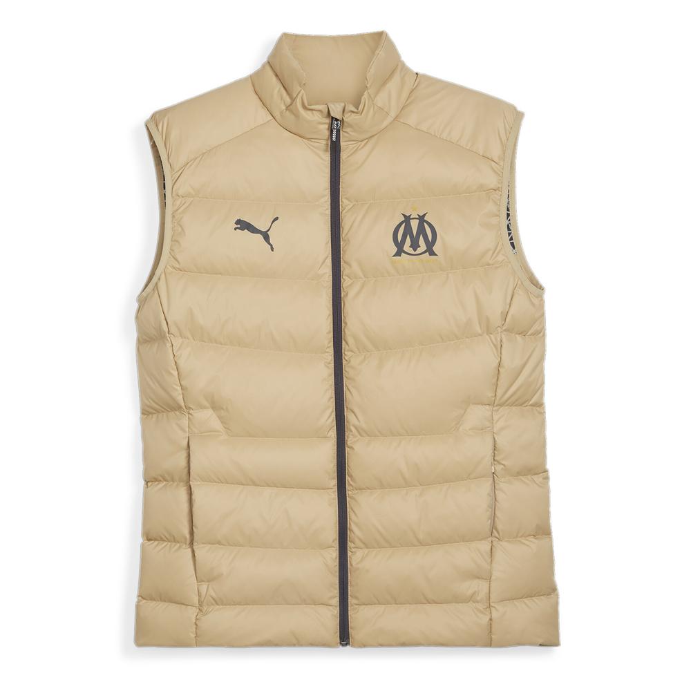 OM Doudoune sans manche Beige Homme Puma Down pas cher