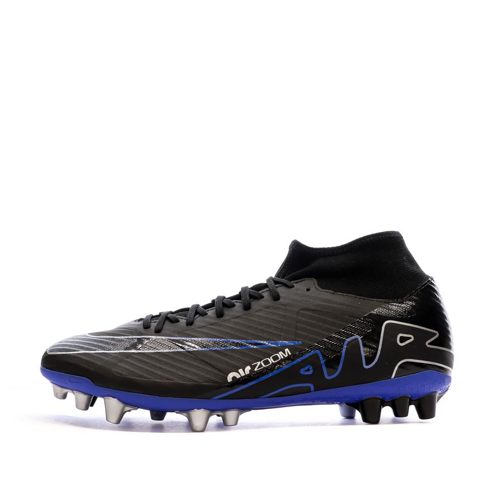 Chaussures de foot Noir/Bleu Homme Nike Zoom Superfly 9 Academy AG pas cher