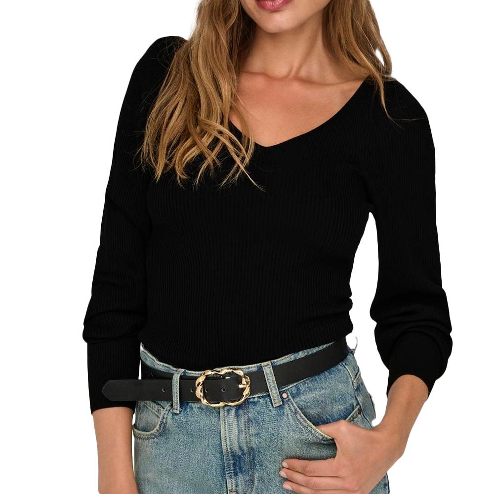 T-Shirt Manches Longues Noir Femme Only Leelo pas cher