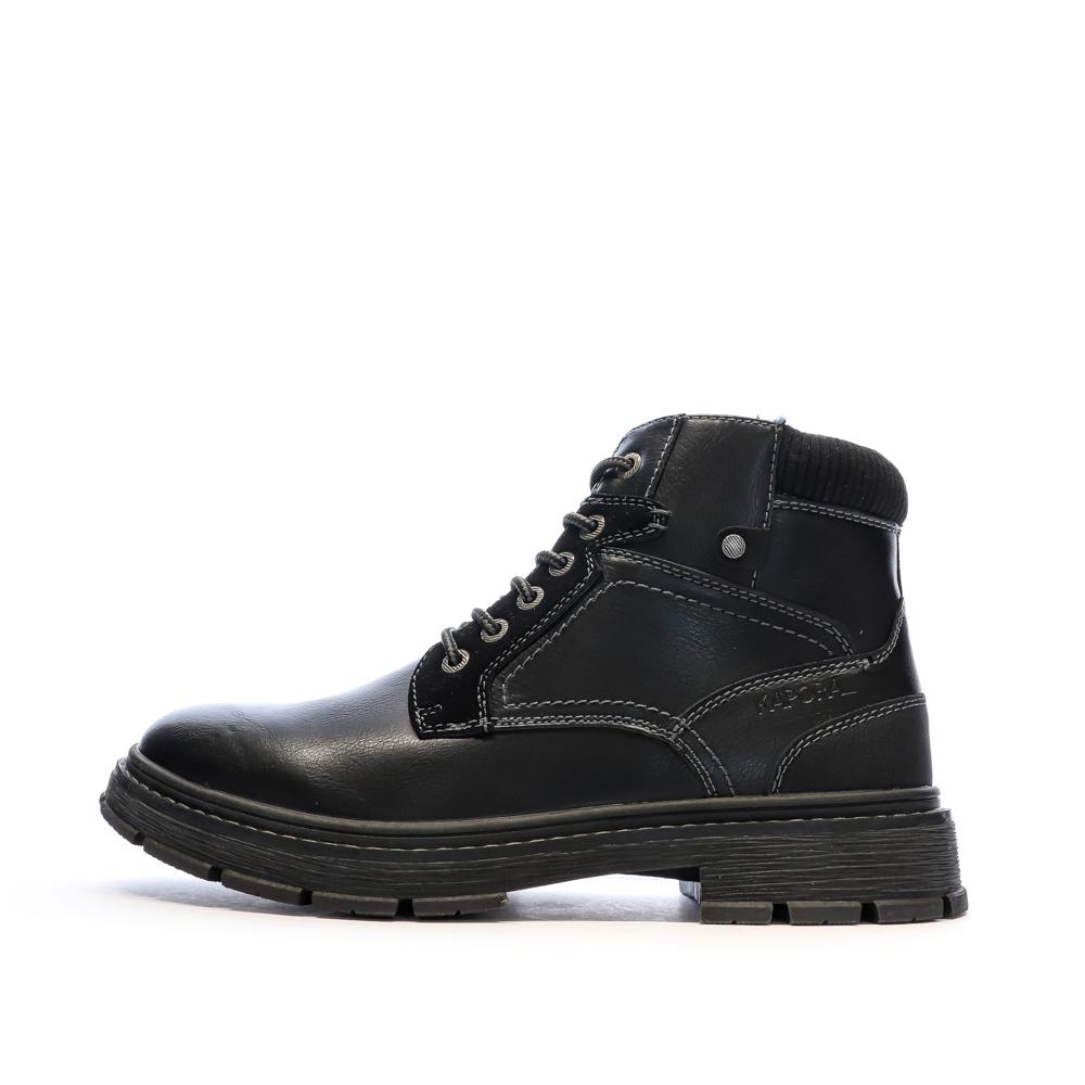 Boots Noir Homme Kaporal Fitron pas cher