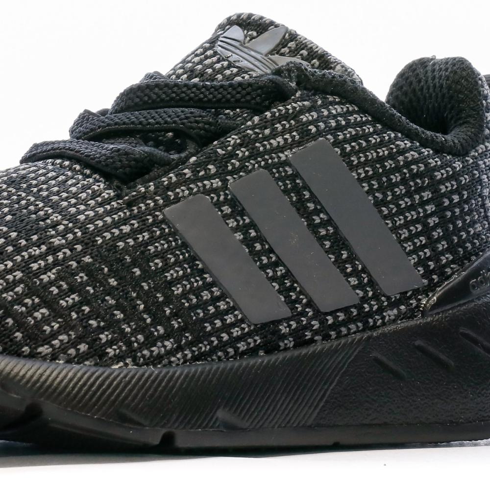 Baskets Noir/Gris Garçon Adidas Swift Run 22 vue 7