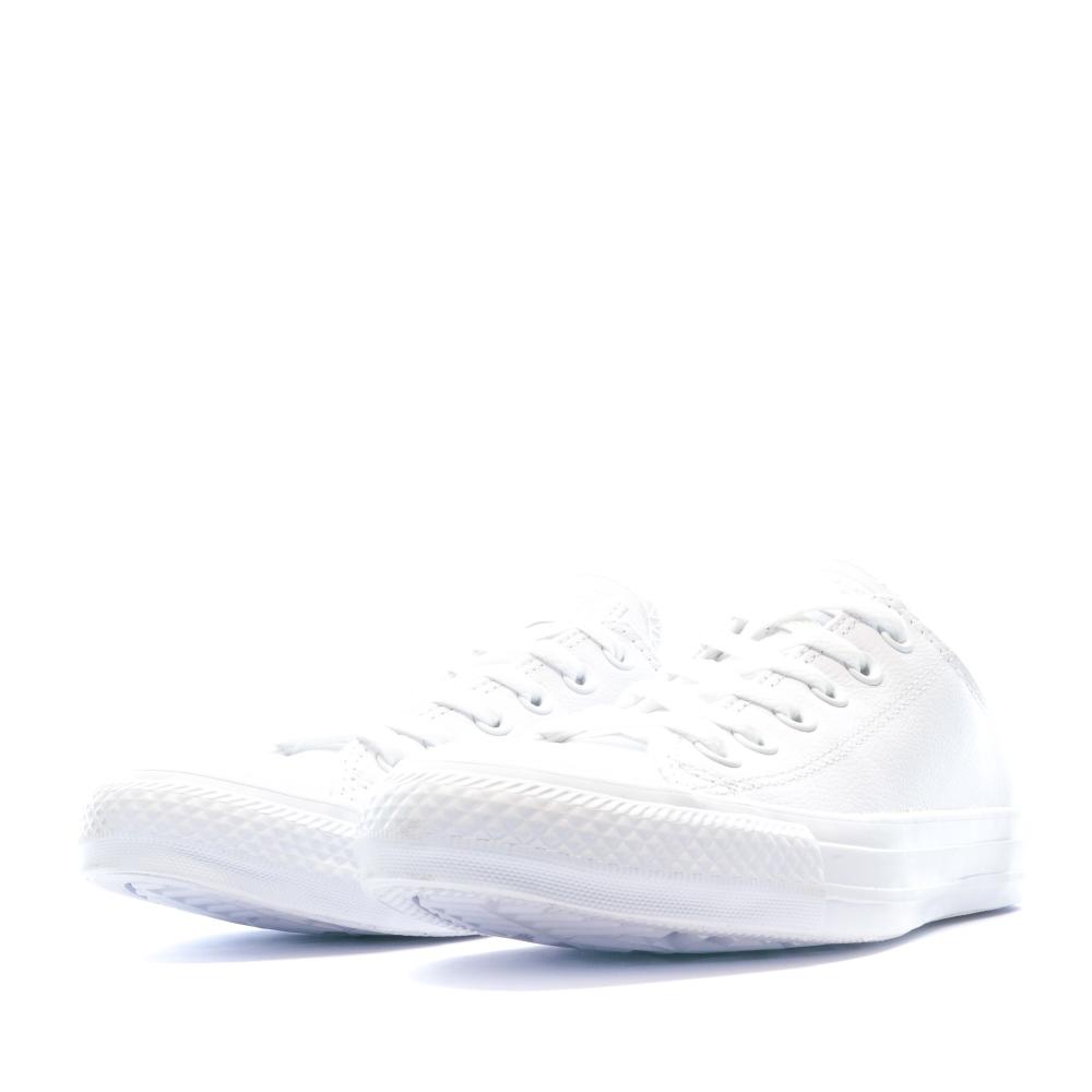 All Star Baskets blanches cuir Homme Converse vue 5