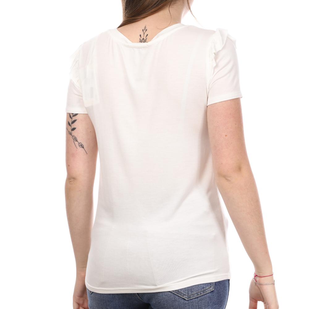 T-shirt Blanc Femme Teddy Smith Tolan vue 2