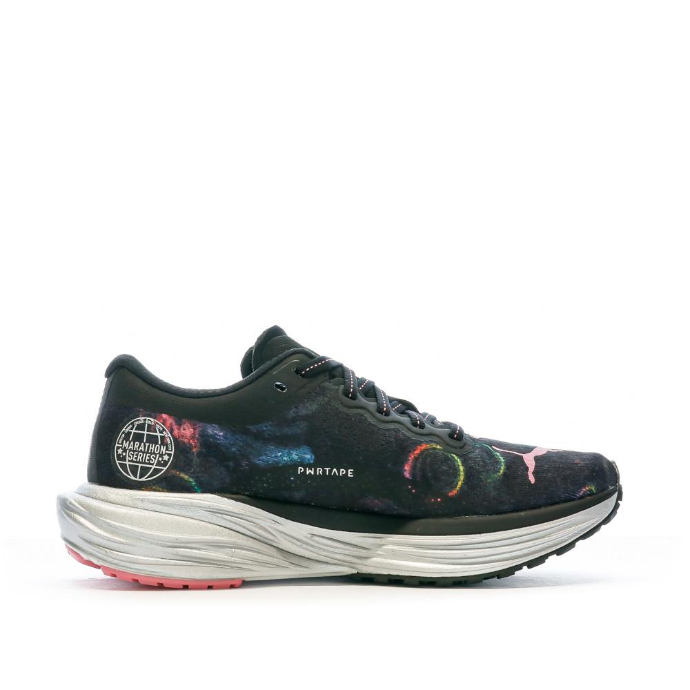 Chaussures de Running Noire/Mauve Femme Puma Deviate Nitro 2 vue 2