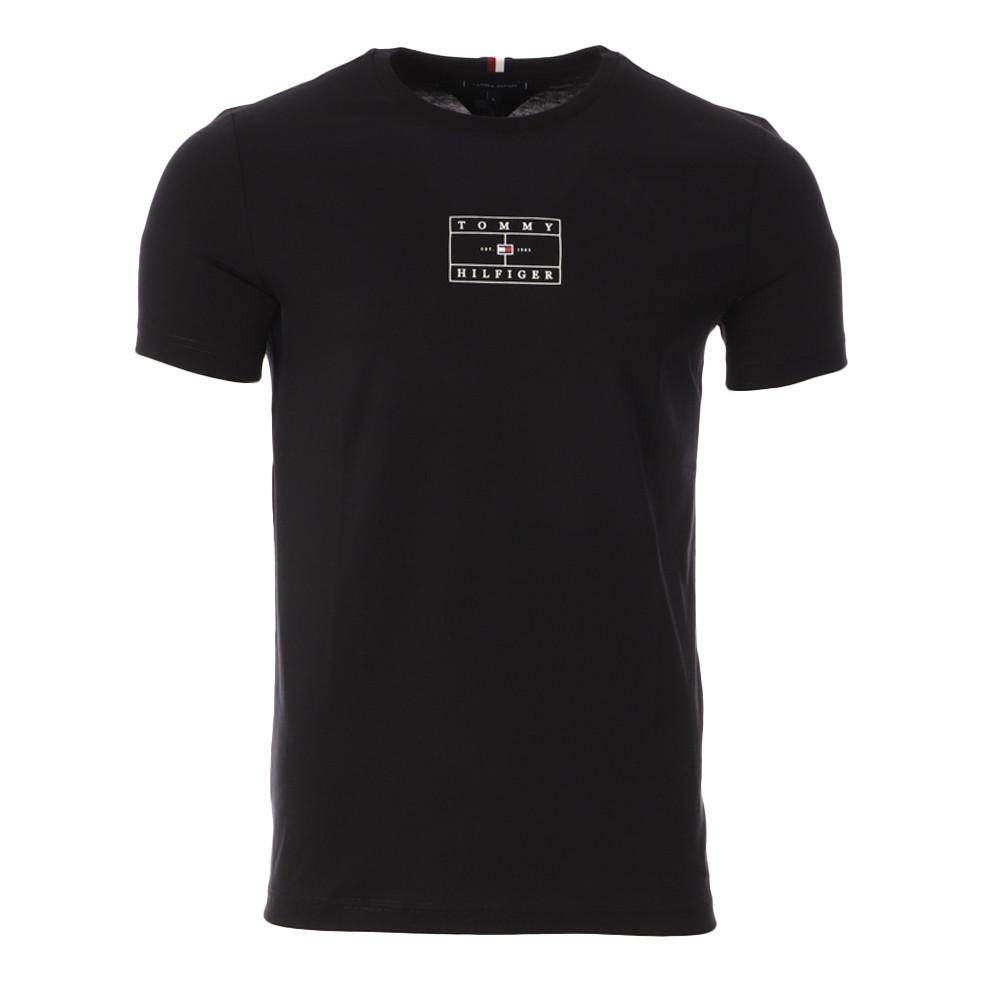 T-shirt Noir Homme Tommy Hilfiger 188 pas cher