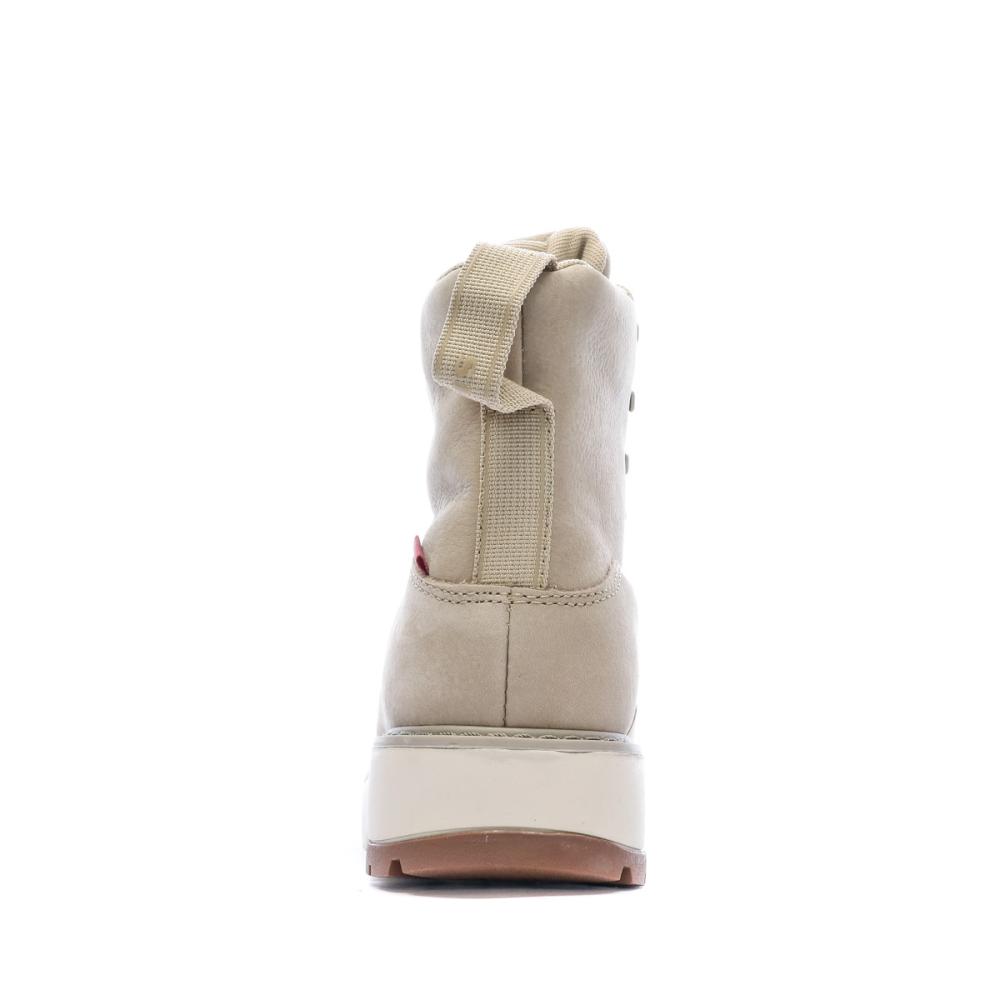 Boots Beige Femme Levi's Solvi High vue 3