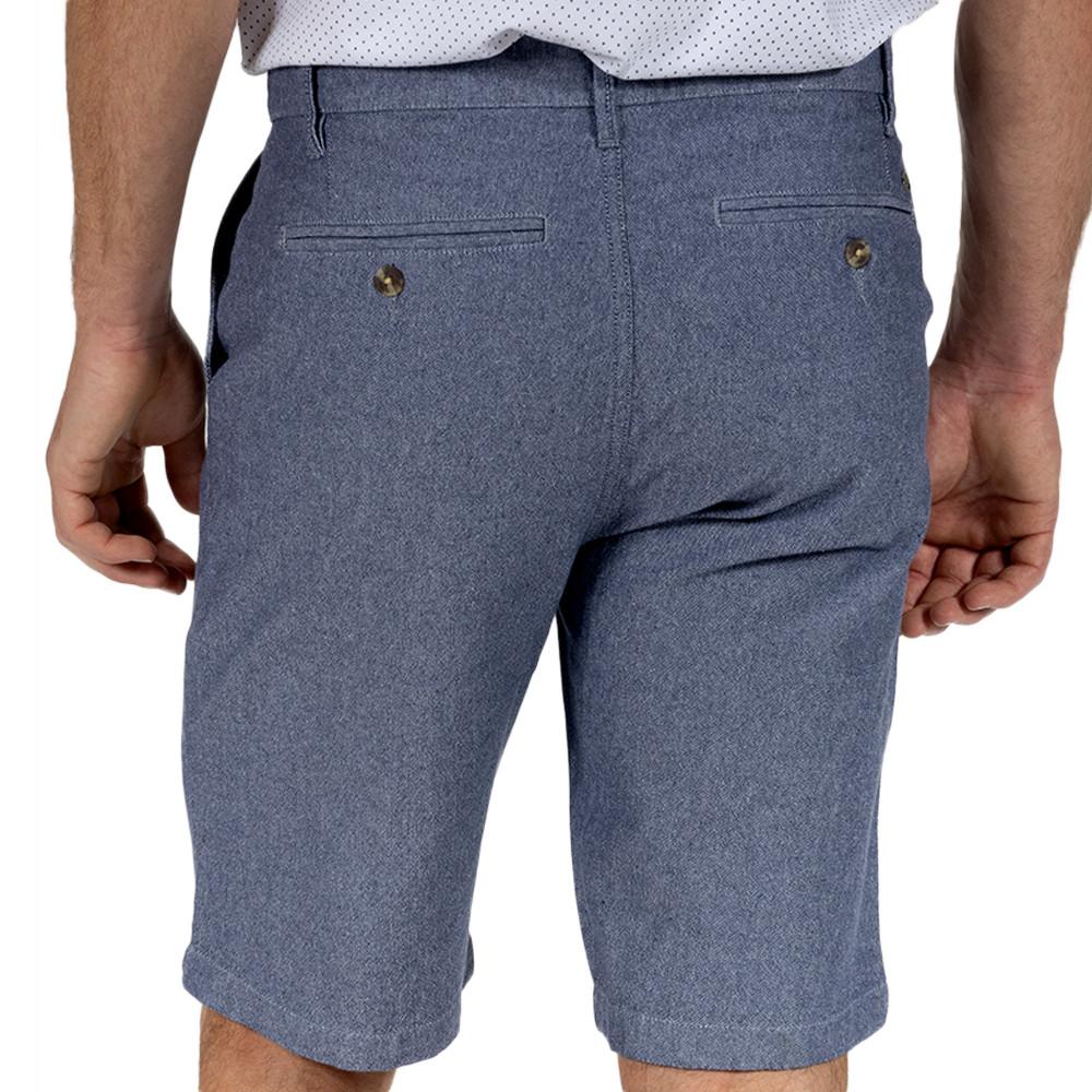 Short Bleu Homme RMS26 Lin vue 2