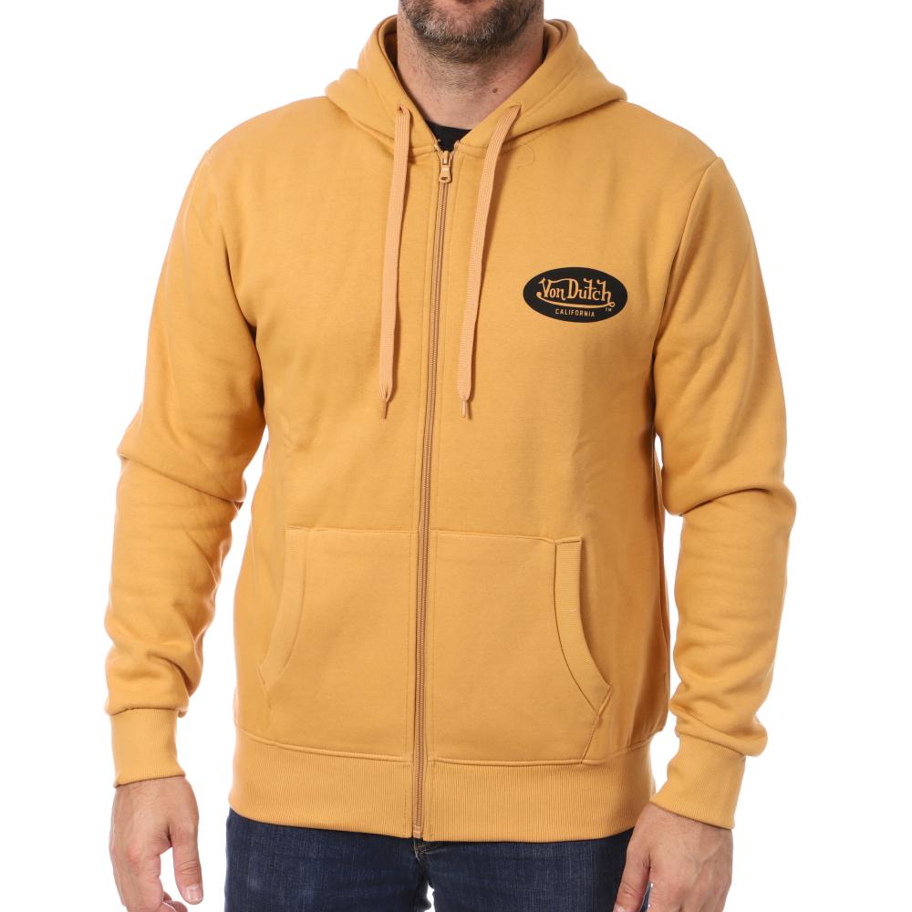 Sweat Jaune Homme Von Dutch SENT pas cher