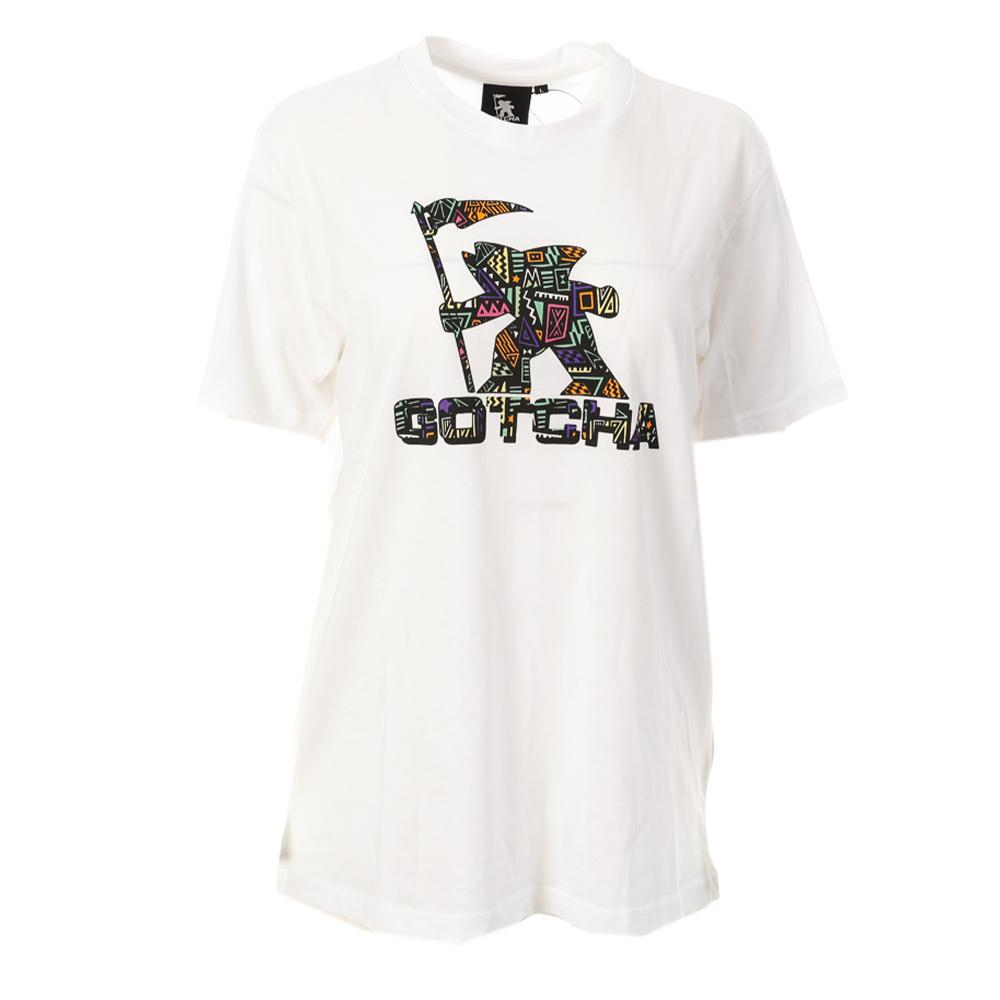 T-shirt Blanc/Multicouleurs Femme Gotcha Fishman pas cher