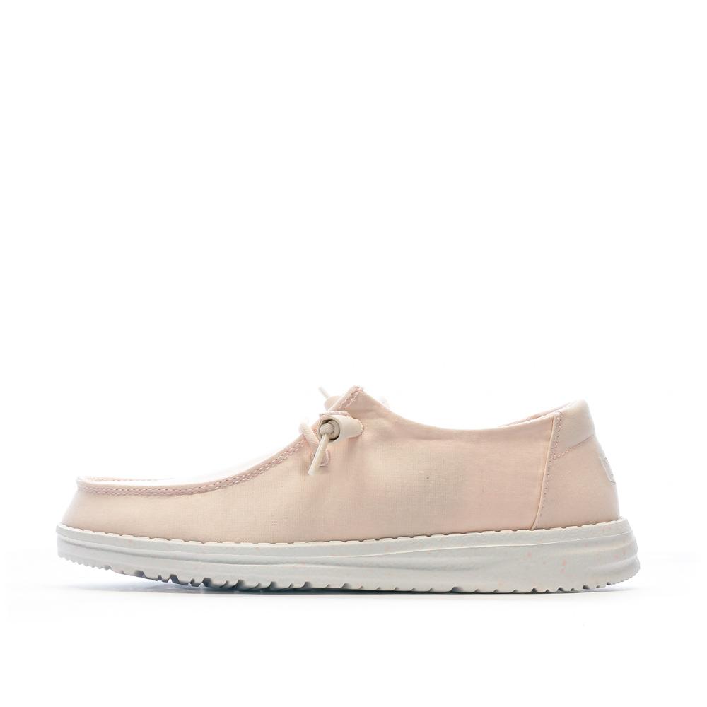 Chaussures Rose Femme Hey Dude Wendy Slub Canvas pas cher