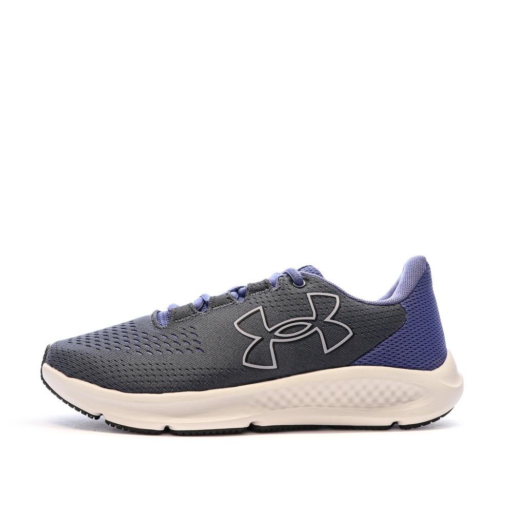 Chaussures de Running Noire/Bleu Femme Under Armour Charged Pursuit pas cher