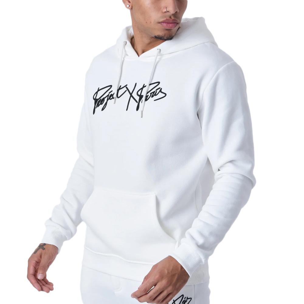 Sweat Blanc Homme Project X Paris Basic Full pas cher