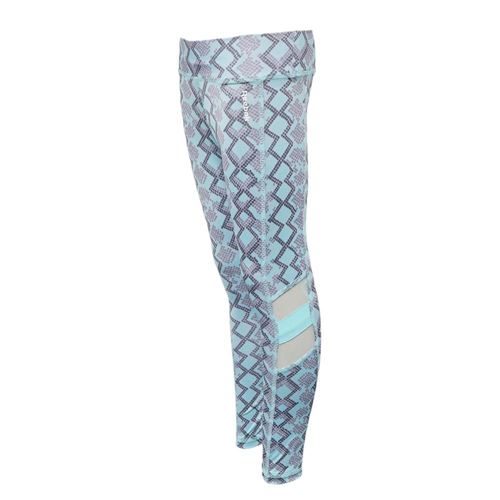 Legging Turquoise à motifs Fille Reebok Snake vue 2