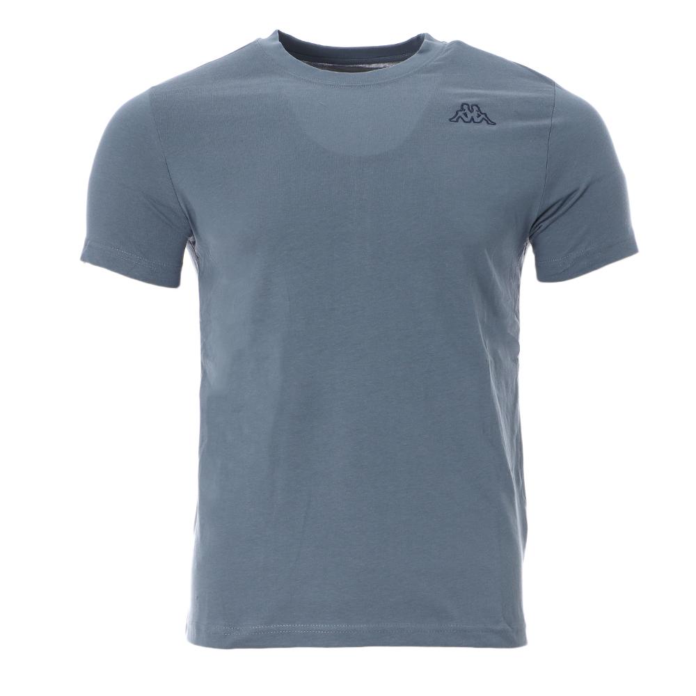 T-shirt Bleu Homme Kappa Cafers pas cher