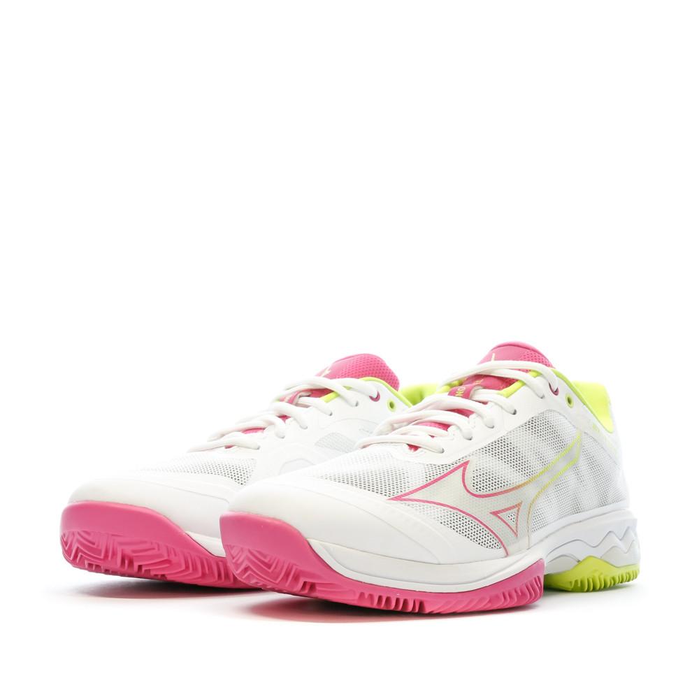 Chaussures de Padel Blanche Femme MizunoWave Exceed Light vue 6