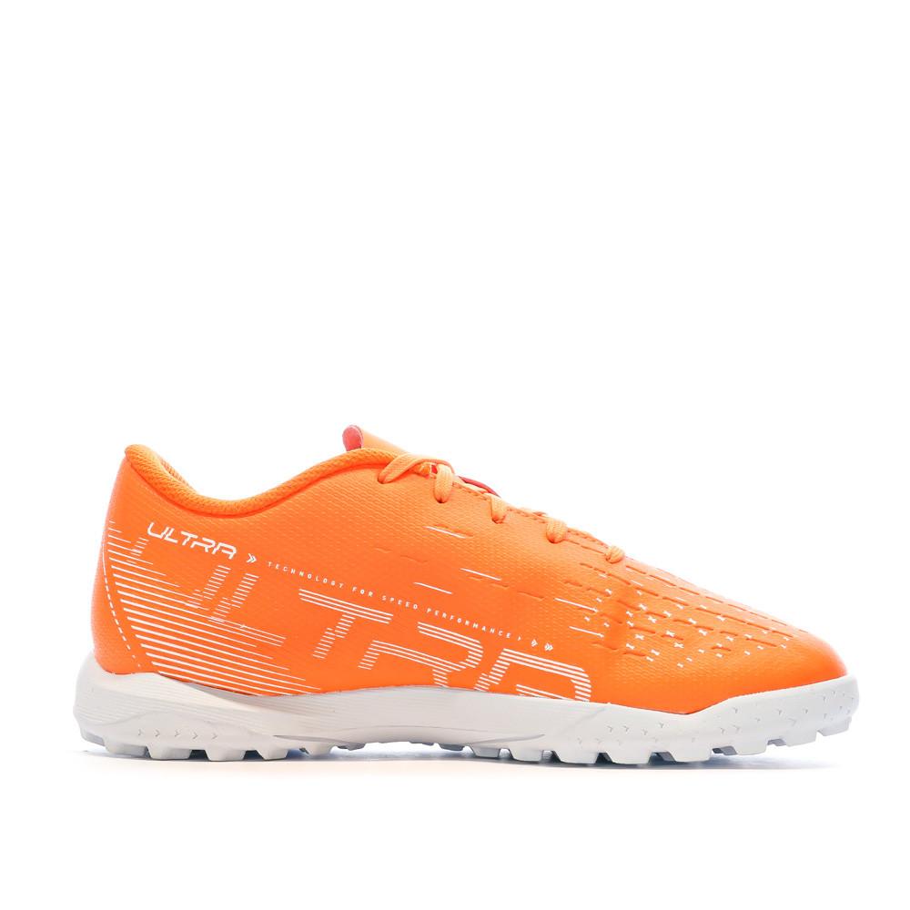 Chaussures de Football Orange/Blanc Garçon Puma Play vue 2