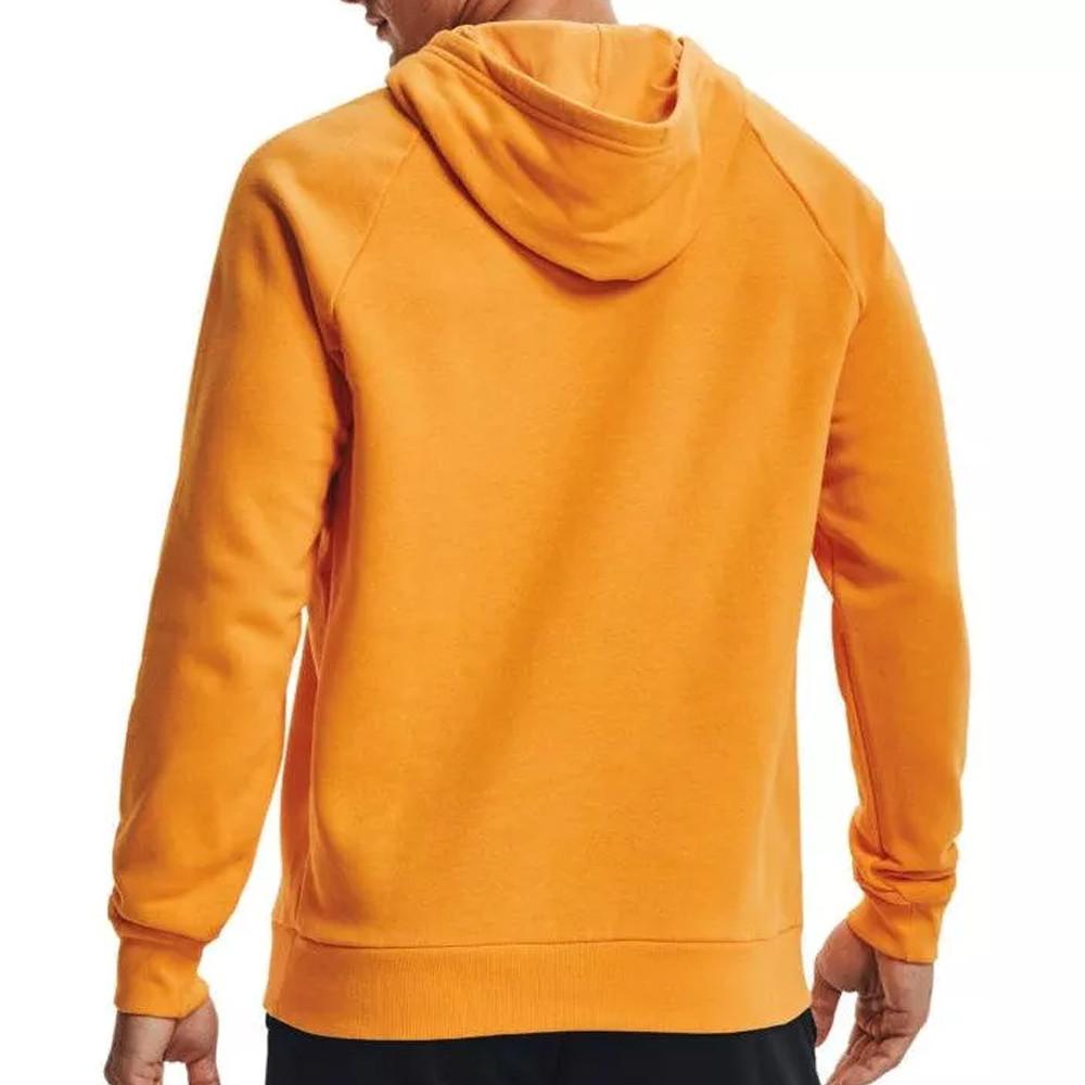 Sweat à Capuche Jaune Homme Under Armour Rival vue 2