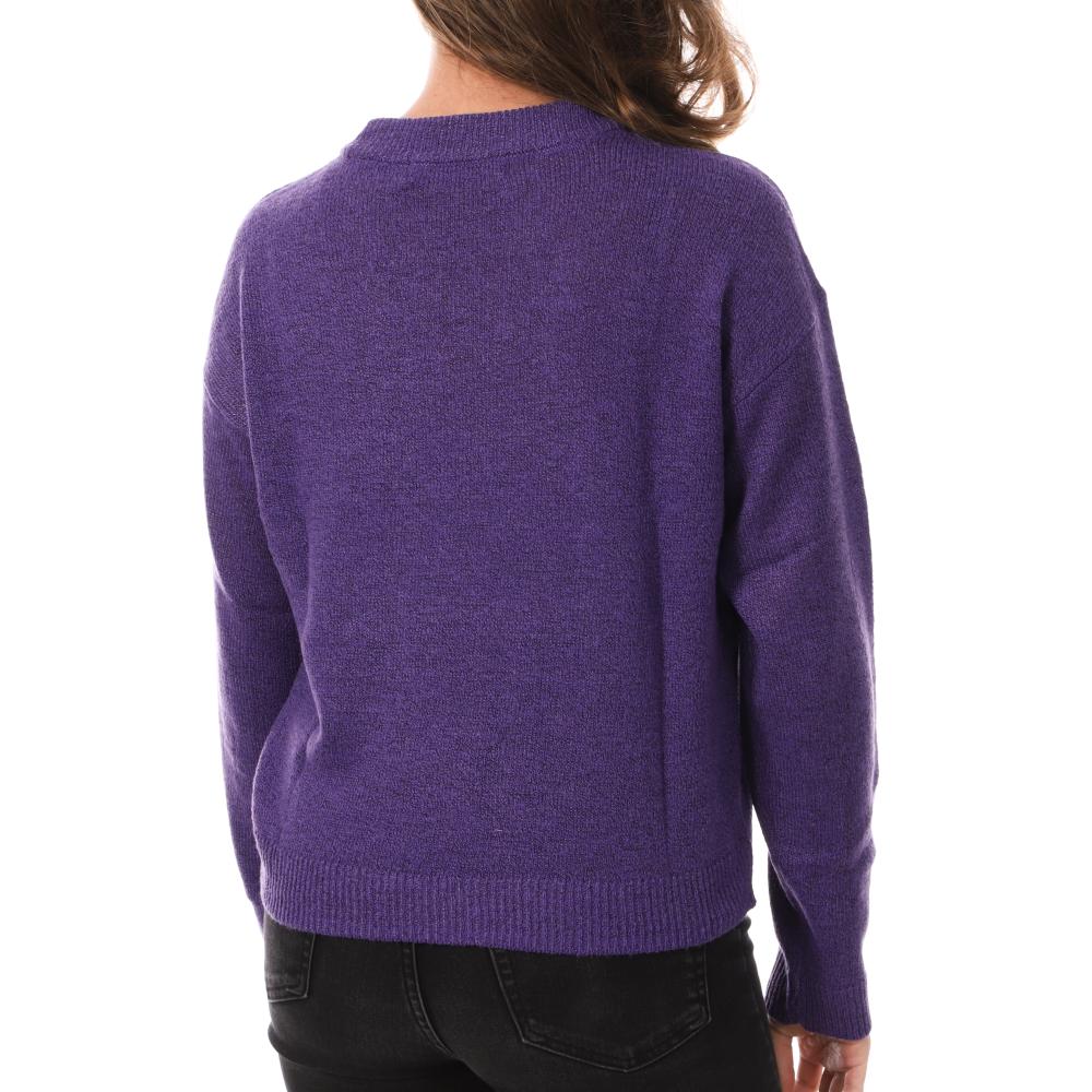 Pull Violet Femme Vero Moda Storm vue 2