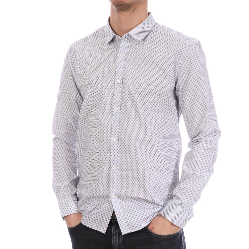 Chemise Blanche à motifs Homme Teddy Smith Carton pas cher