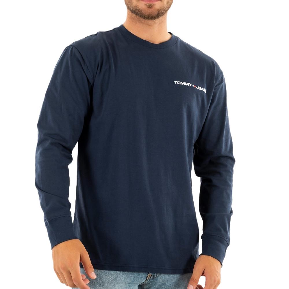 Sweat Marine Homme Tommy Hilfiger Clsc Linear Ches pas cher