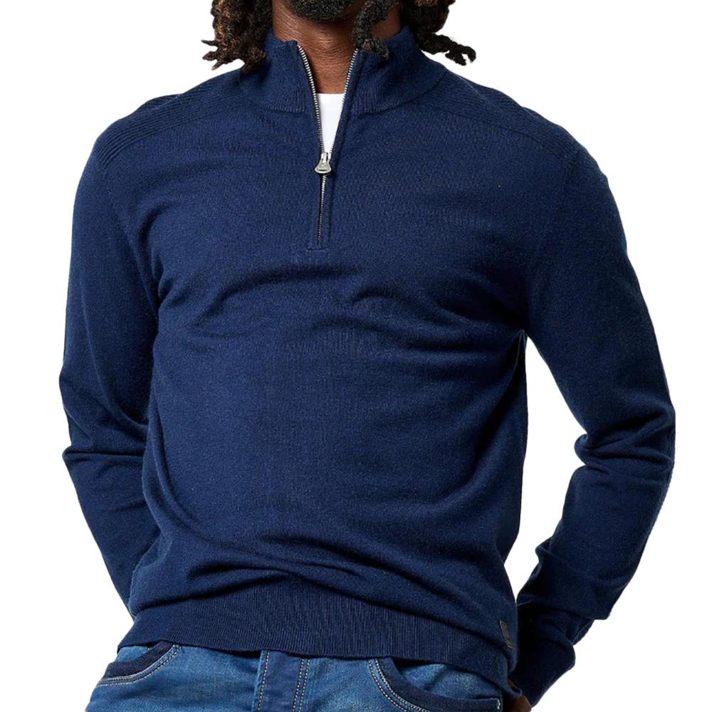 Pull 1/2 Zip Marine Homme Kaporal VADA pas cher