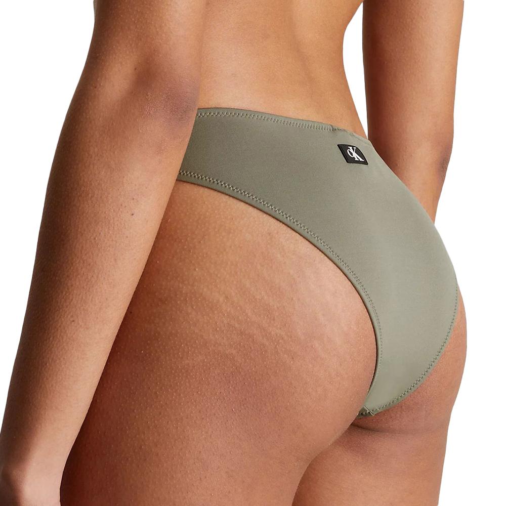 Bas de maillot de bain Kaki Femme Calvin Klein Jeans Cheeky vue 2