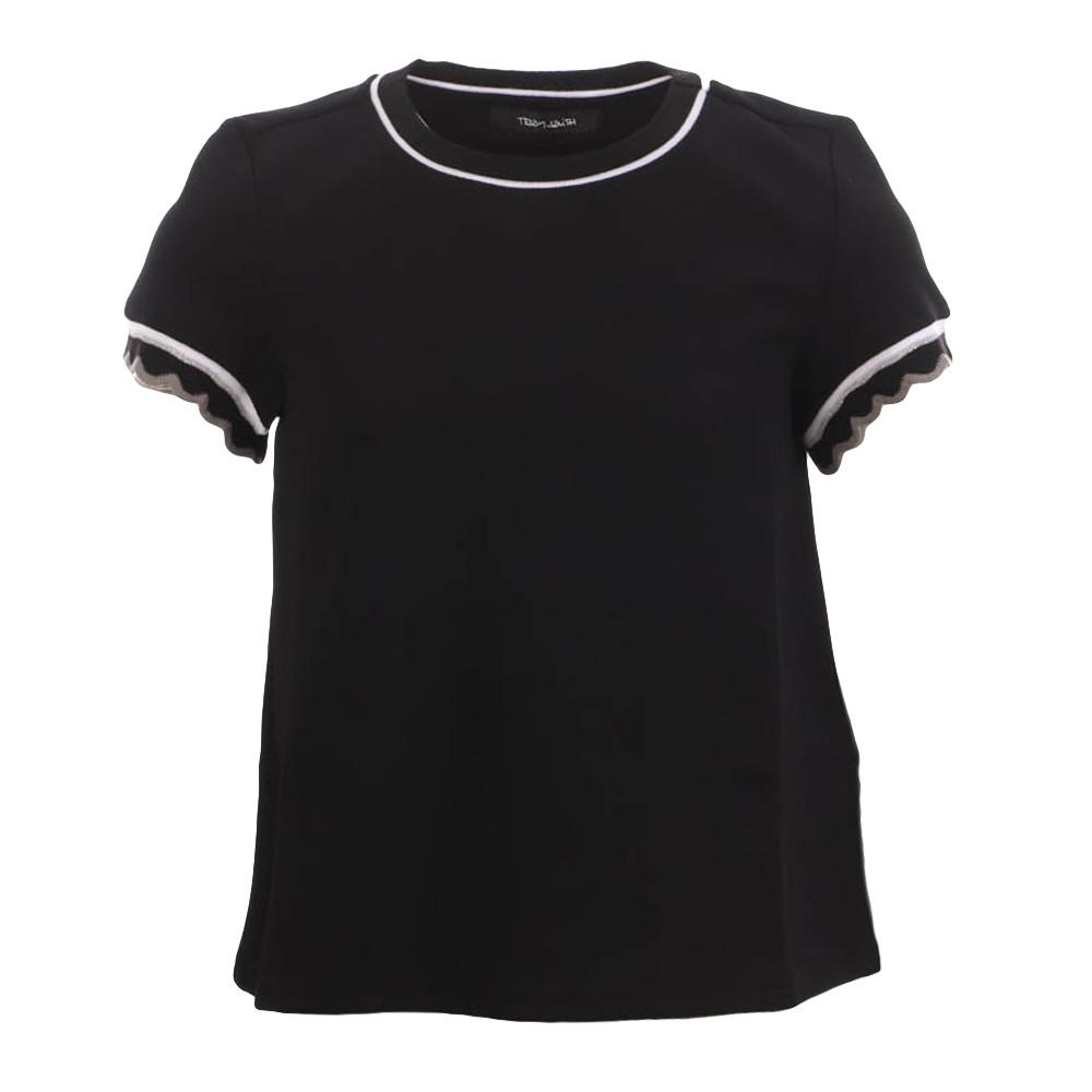 T-shirt Noir Fille Teddy Smith Tibo pas cher