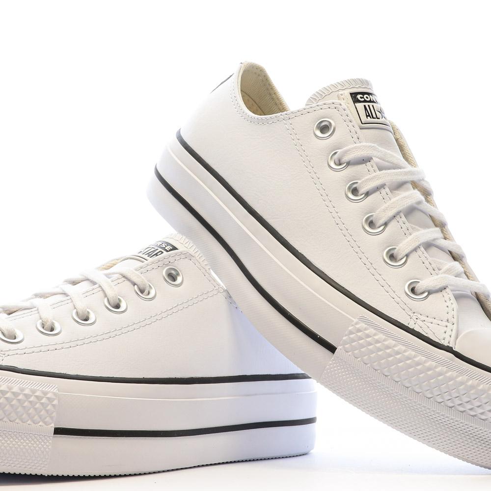 All Star Baskets Blanches à Plateforme Femme Converse vue 7