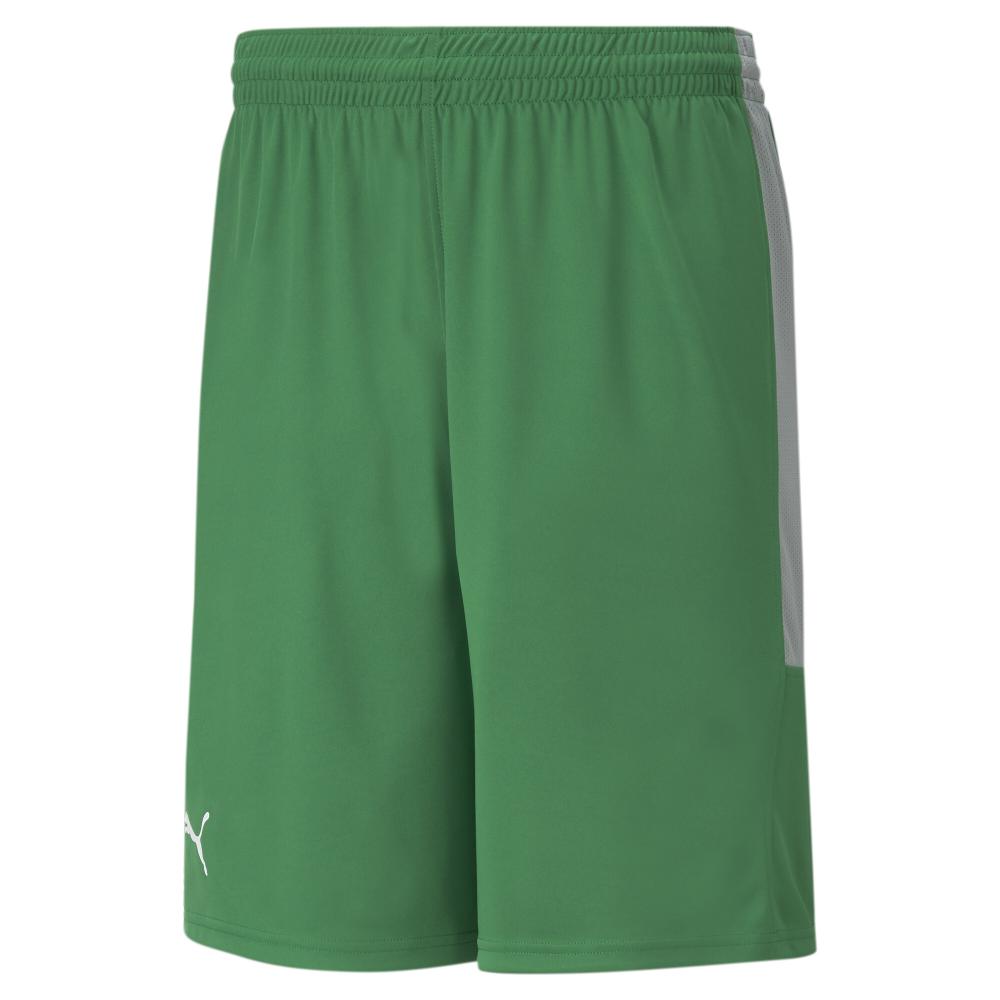 Short basketball Vert/Gris Homme Puma Game pas cher