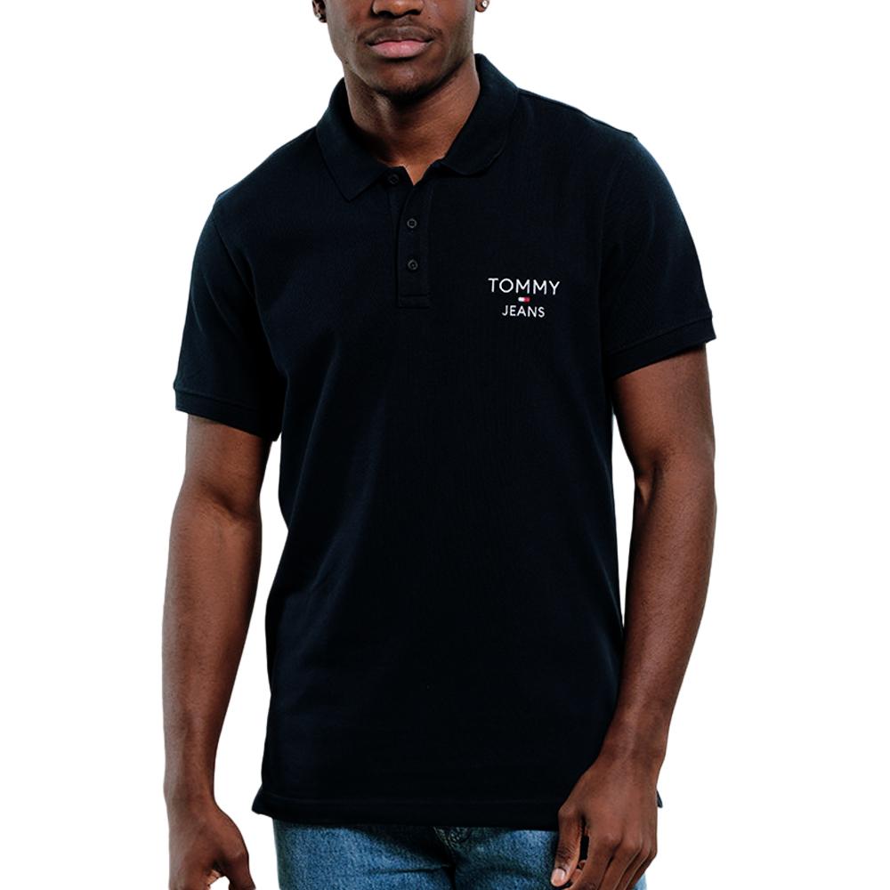 Polo Noir Homme Tommy Hilfiger DM0DM18927 pas cher