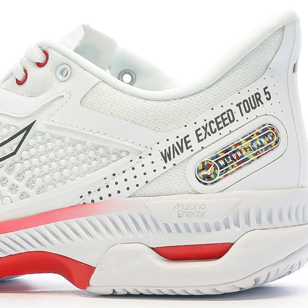 Chaussures de Tennis Blanches Femme Mizuno Wave Exceed Tour vue 7