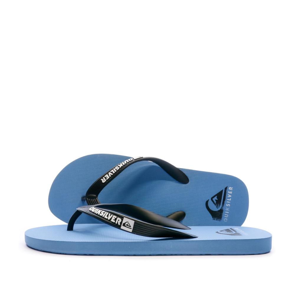 Tongs Bleues Homme Quiksilver Java pas cher